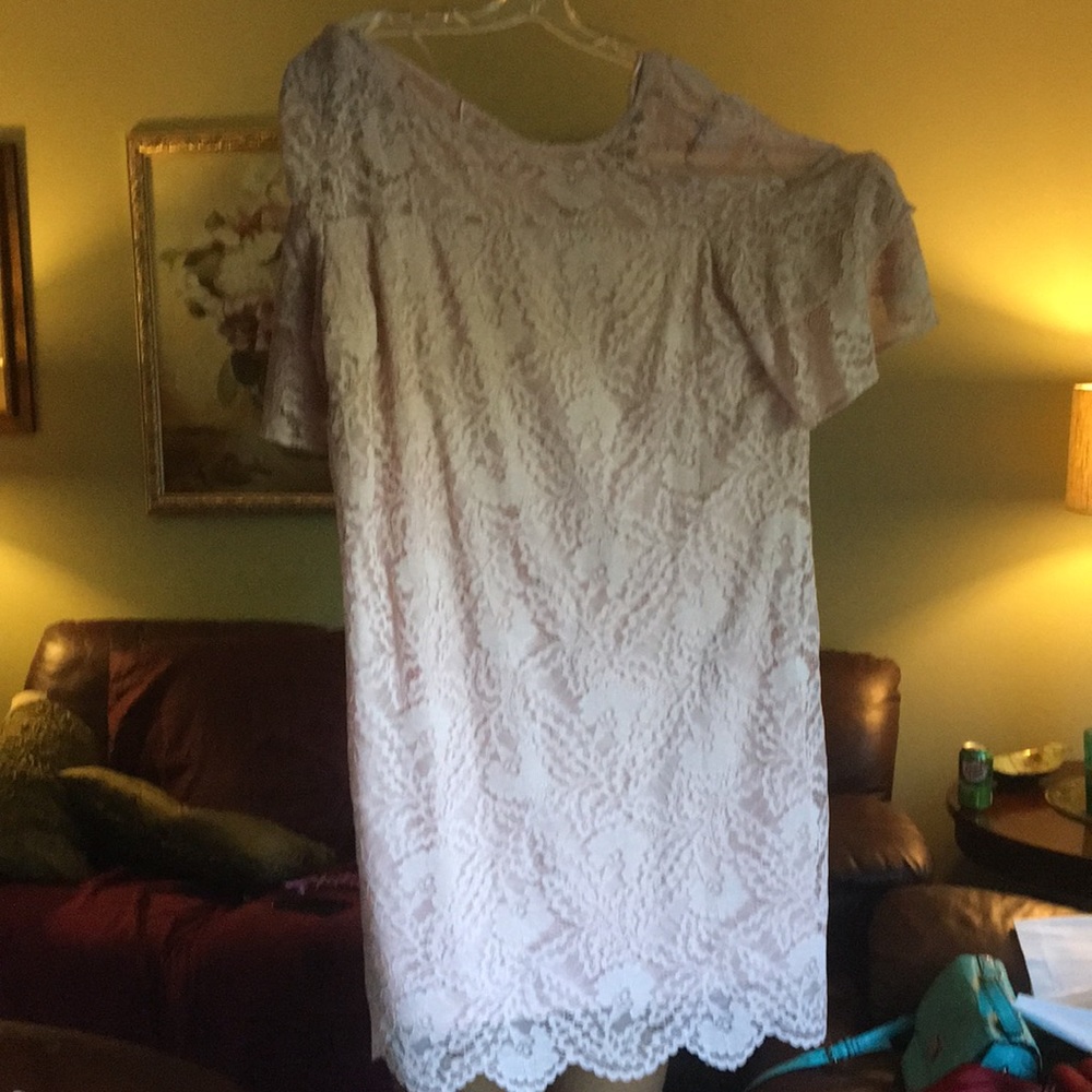 Plush pink chic Roz & Ali dress.